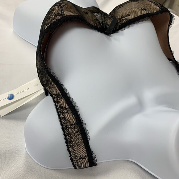 Lavinia Lingerie Bra 40DD Plus Size Sexy Lace Overlay Underwire Cups New LL0218 - Picture 6 of 11